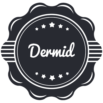 Dermid badge logo
