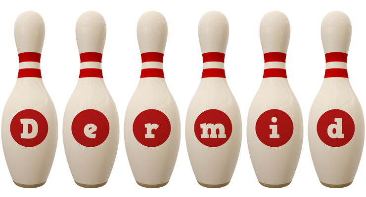 Dermid bowling-pin logo