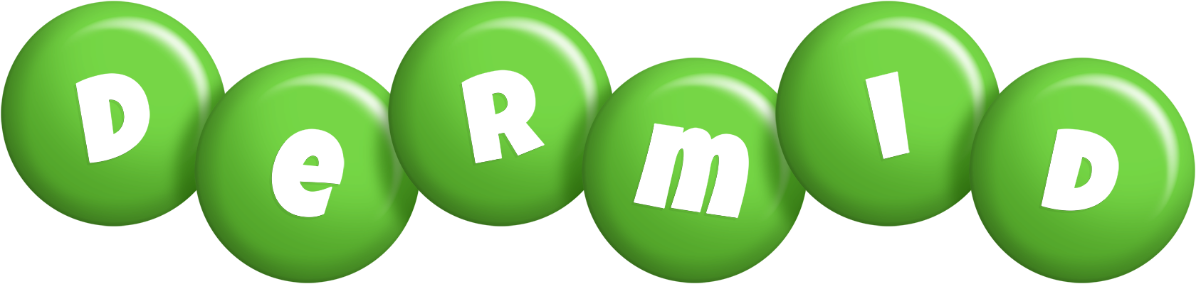 Dermid candy-green logo