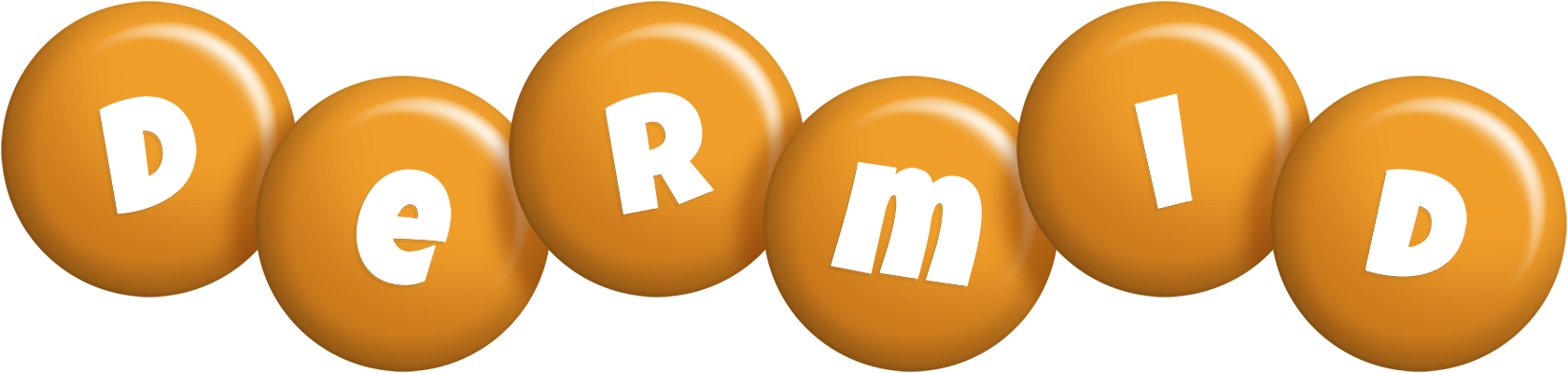 Dermid candy-orange logo