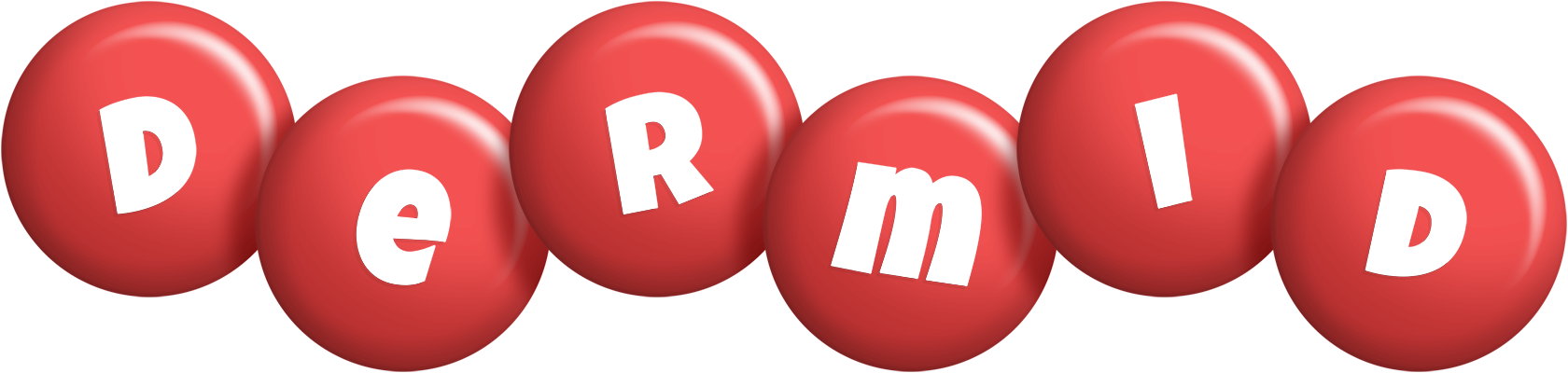 Dermid candy-red logo