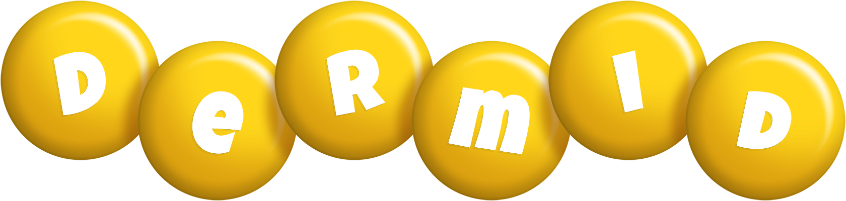 Dermid candy-yellow logo