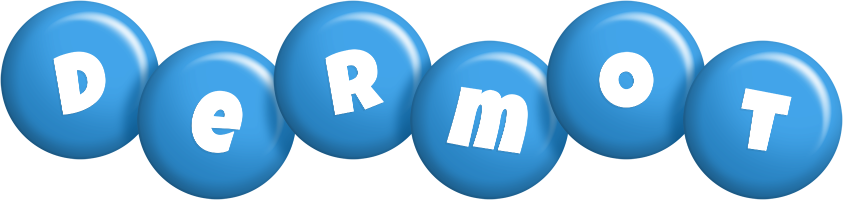 Dermot candy-blue logo