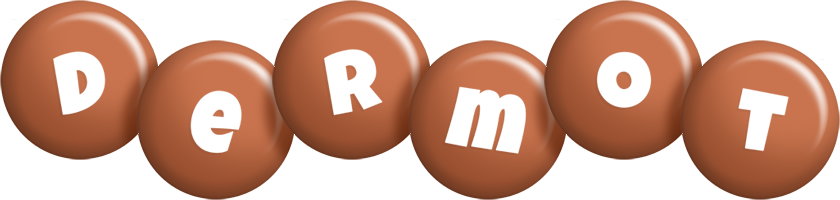 Dermot candy-brown logo