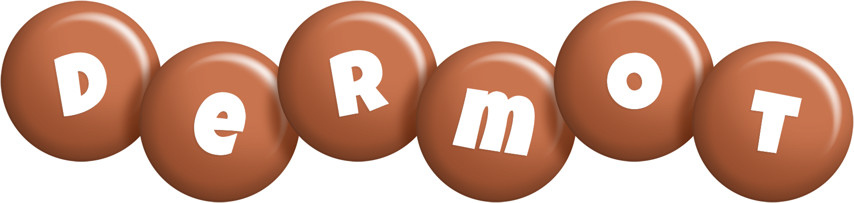 Dermot candy-brown logo
