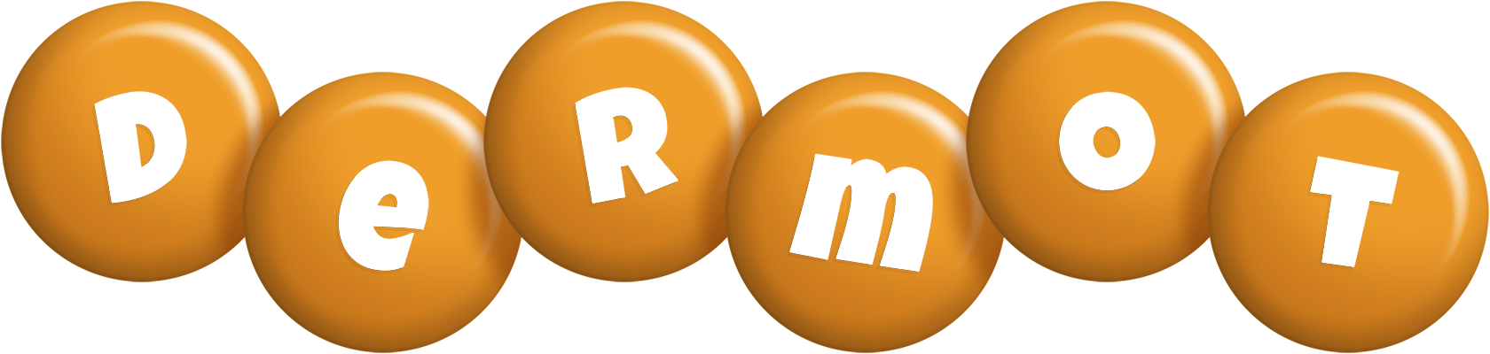 Dermot candy-orange logo