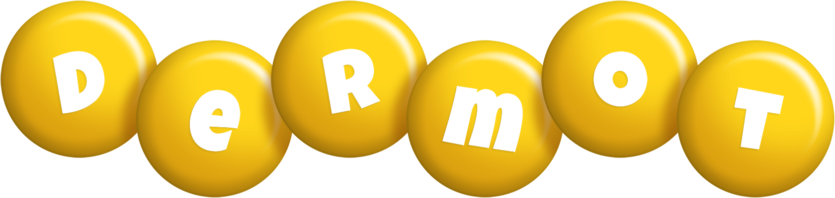 Dermot candy-yellow logo