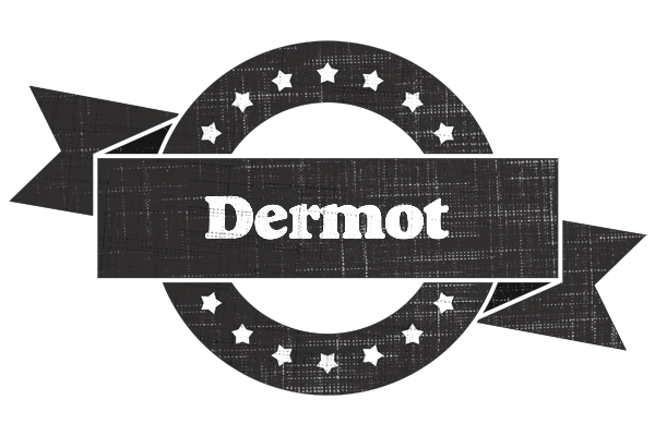 Dermot grunge logo