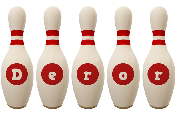 Deror bowling-pin logo