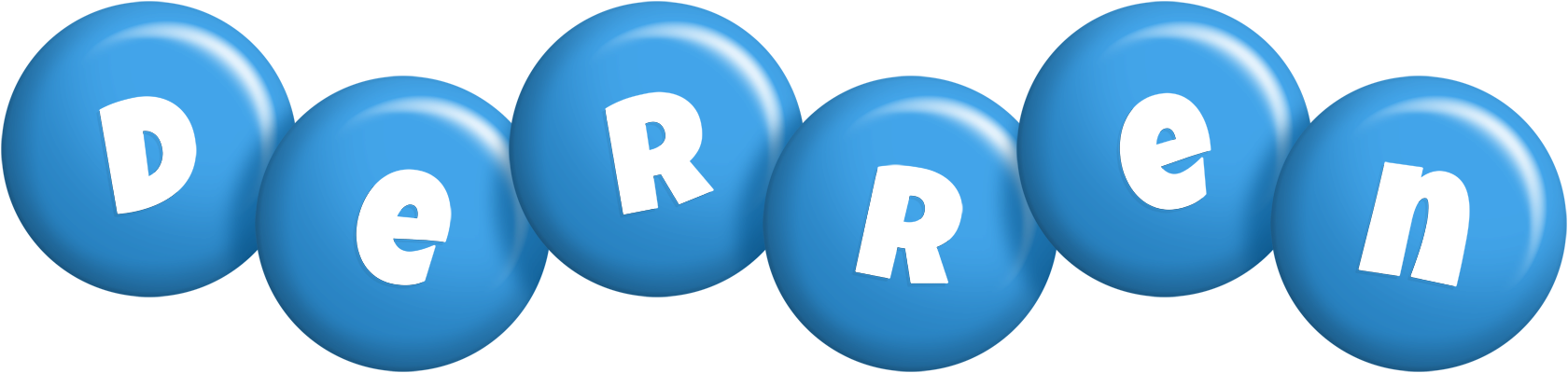 Derren candy-blue logo