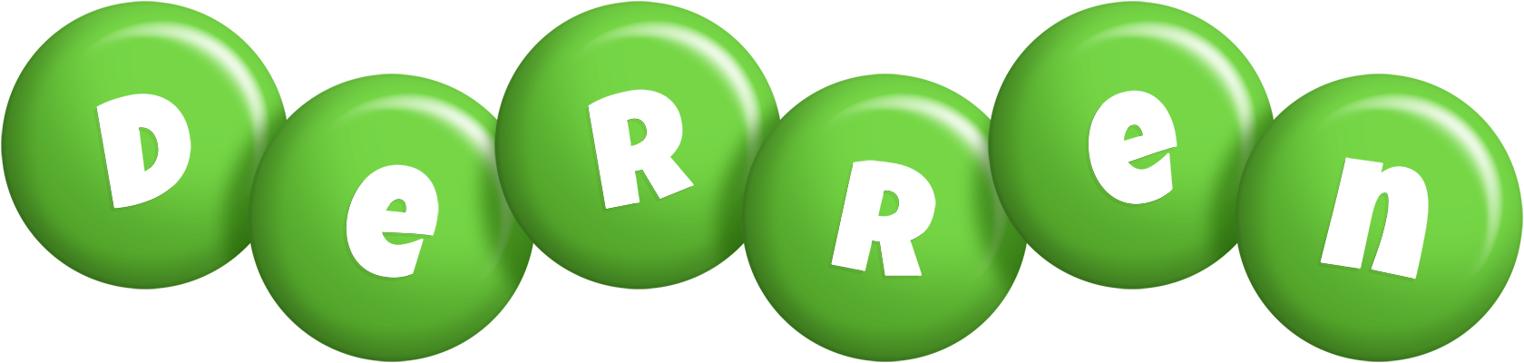 Derren candy-green logo