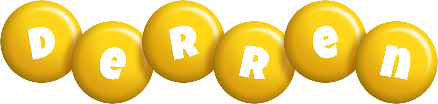 Derren candy-yellow logo