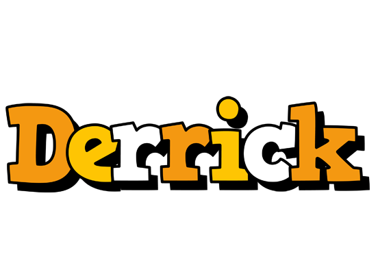 Derrick cartoon logo