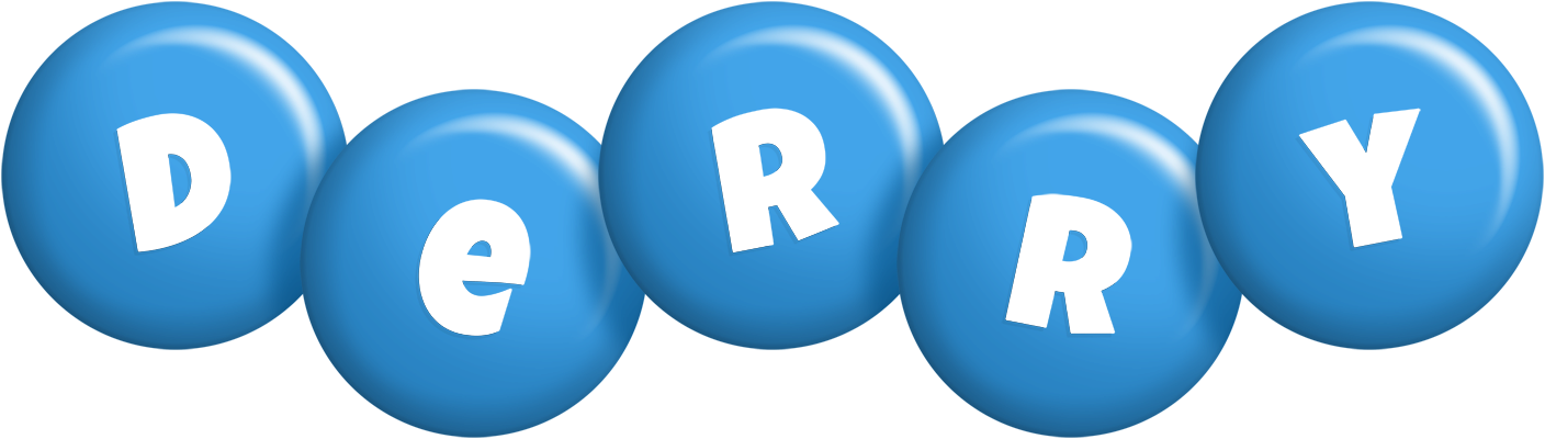 Derry candy-blue logo