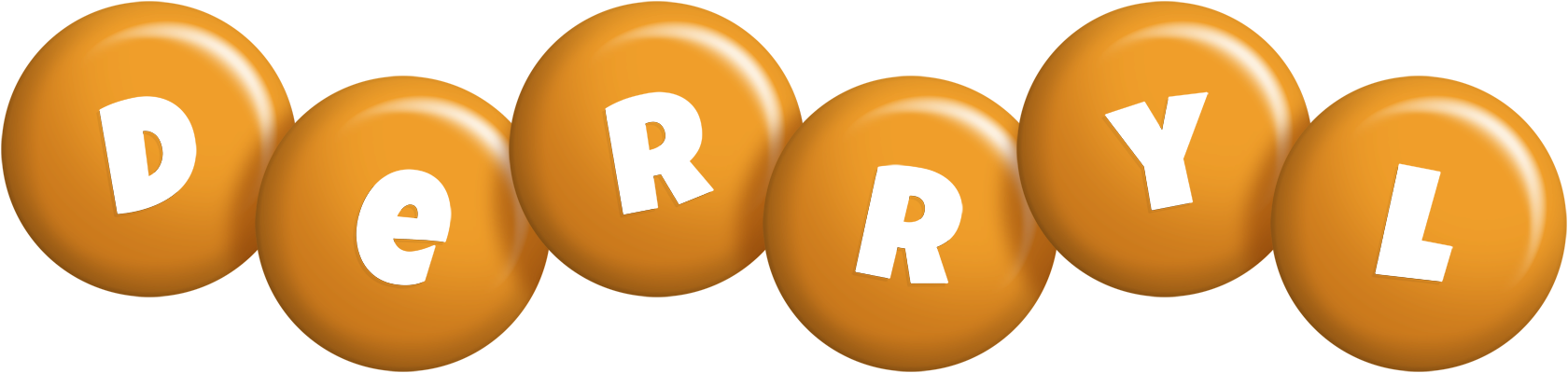 Derryl candy-orange logo