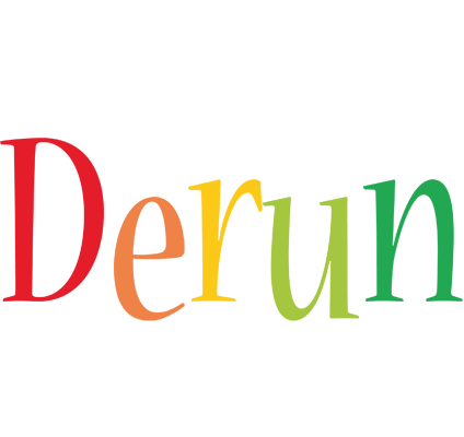 Derun birthday logo
