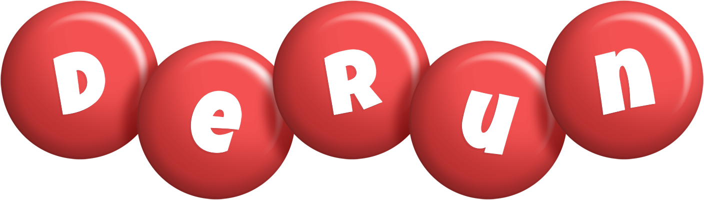Derun candy-red logo