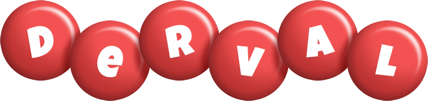 Derval candy-red logo