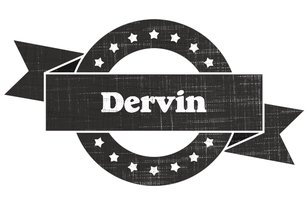 Dervin grunge logo