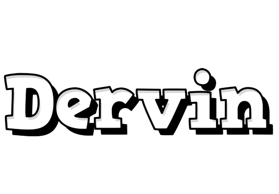 Dervin snowing logo