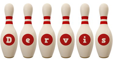 Dervis bowling-pin logo