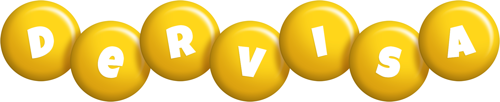 Dervisa candy-yellow logo