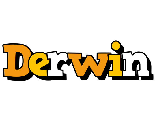 Derwin cartoon logo
