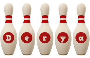 Derya bowling-pin logo