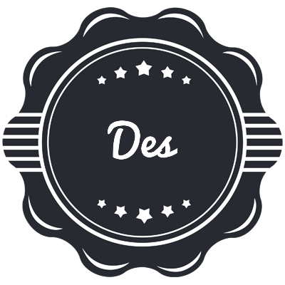 Des badge logo
