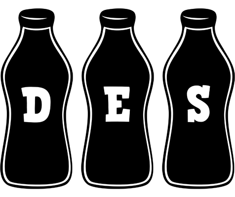Des bottle logo