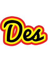 Des flaming logo