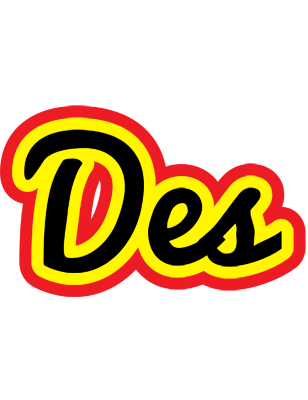 Des flaming logo