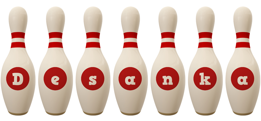 Desanka bowling-pin logo