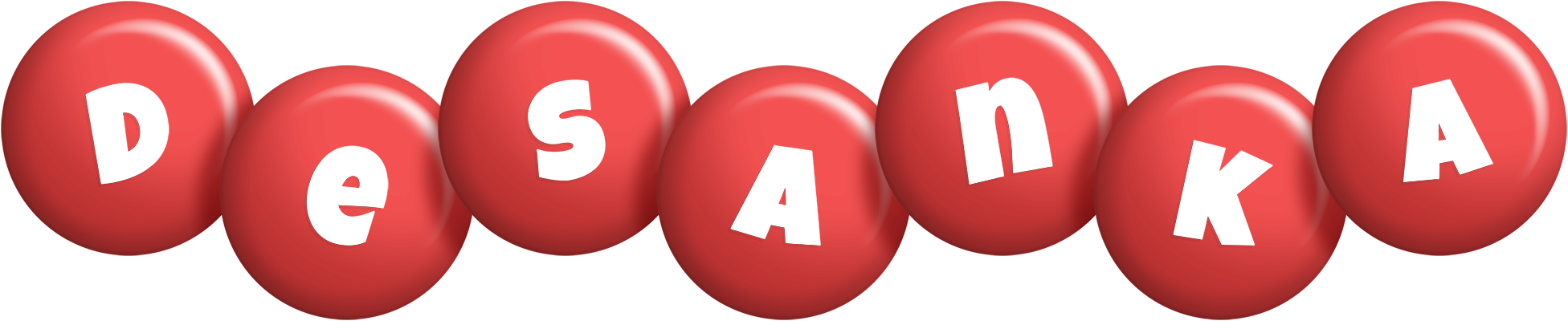 Desanka candy-red logo