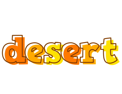 DESERT logo effect. Colorful text effects in various flavors. Customize your own text here: https://www.textgiraffe.com/logos/desert/