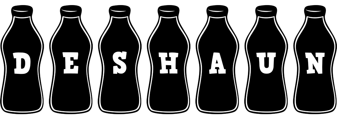 Deshaun bottle logo