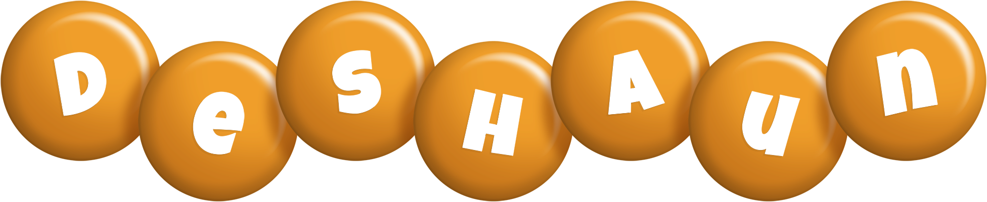 Deshaun candy-orange logo