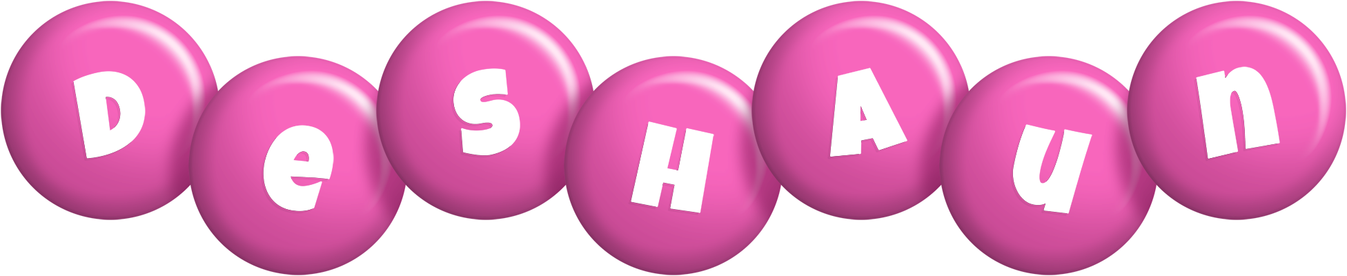 Deshaun candy-pink logo