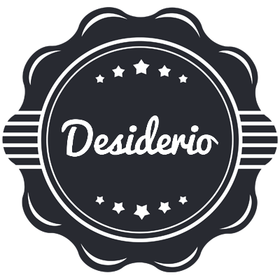 Desiderio badge logo