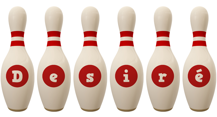 Desiré bowling-pin logo