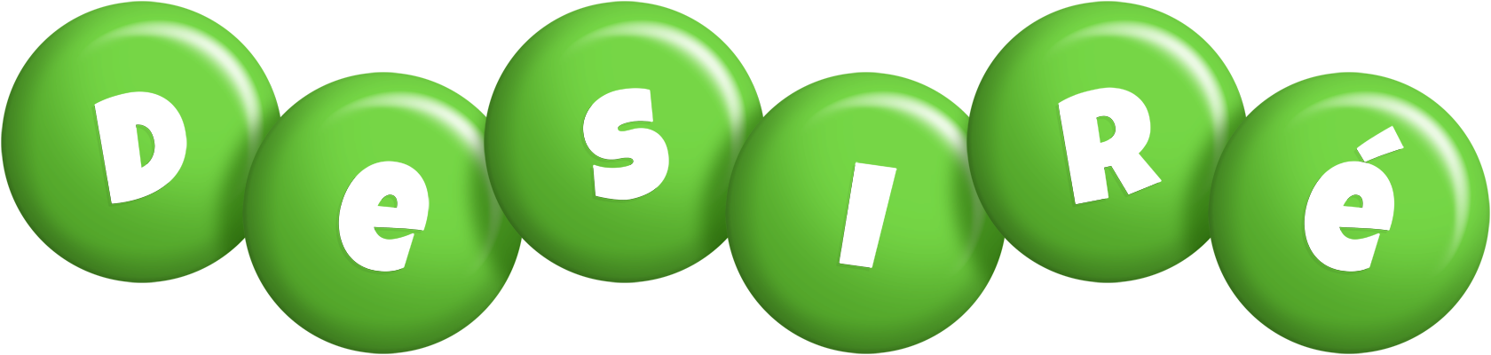 Desiré candy-green logo