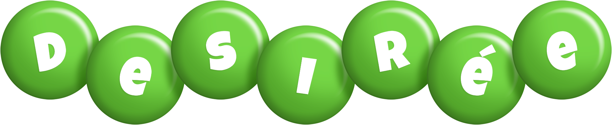 Desirée candy-green logo