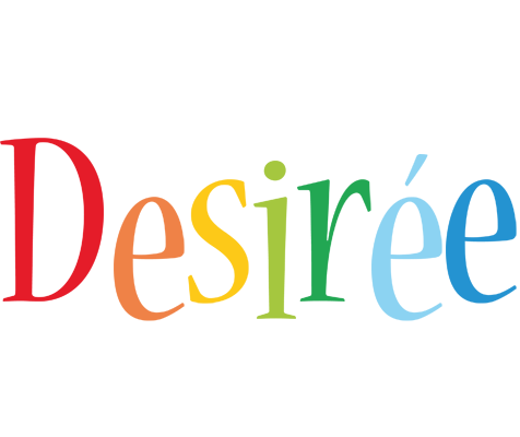 Desirée birthday logo