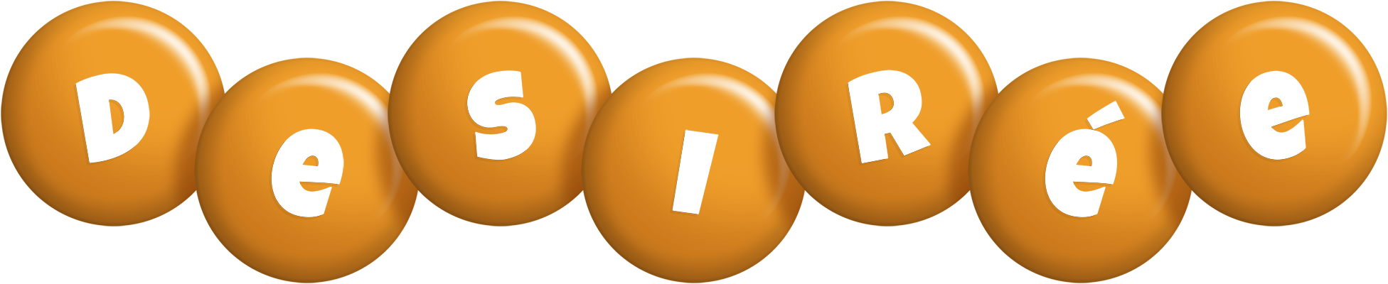 Desirée candy-orange logo