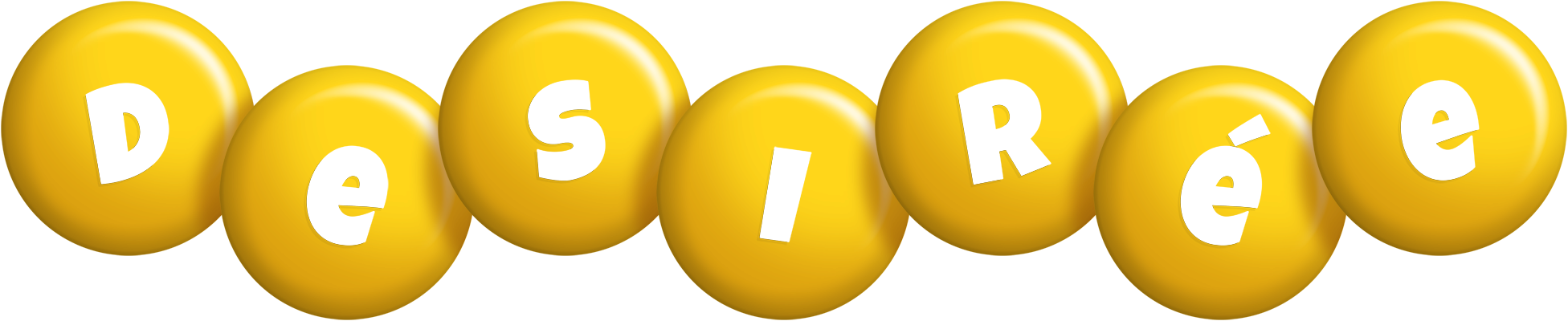 Desirée candy-yellow logo