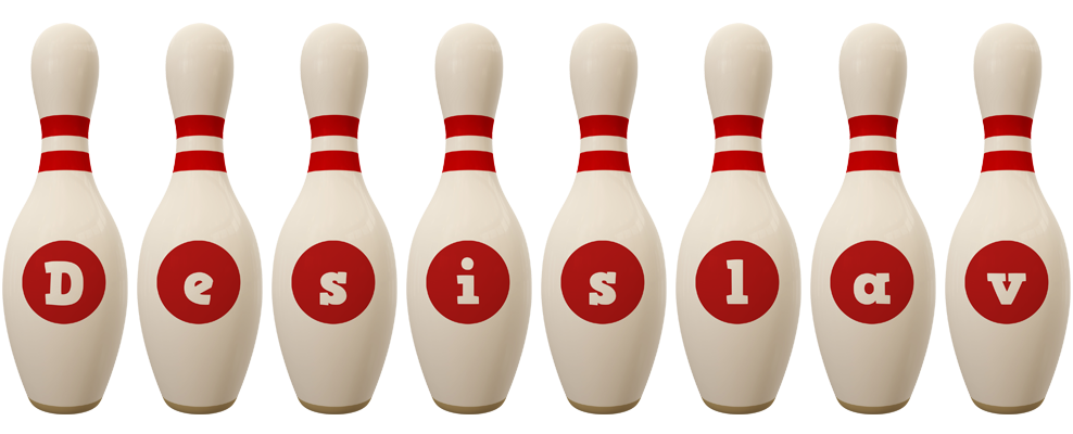 Desislav bowling-pin logo