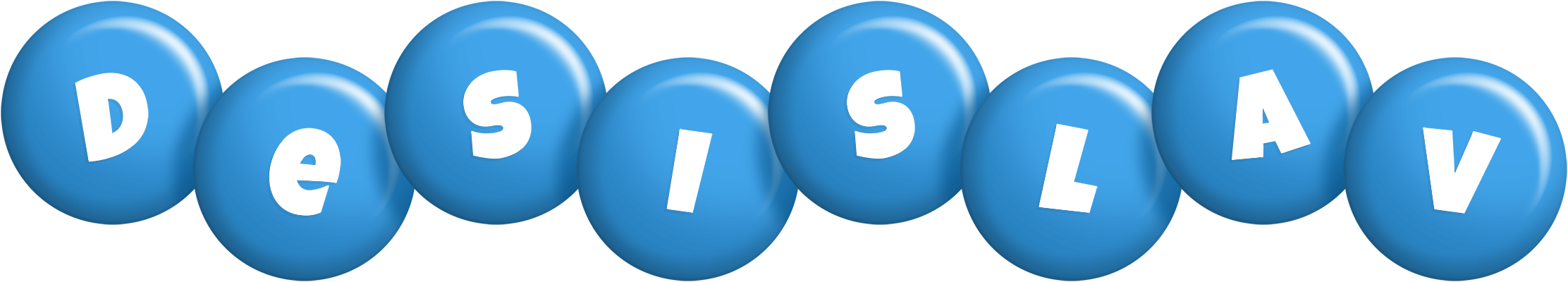 Desislav candy-blue logo
