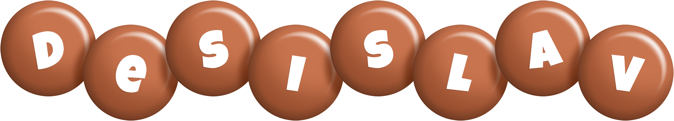 Desislav candy-brown logo
