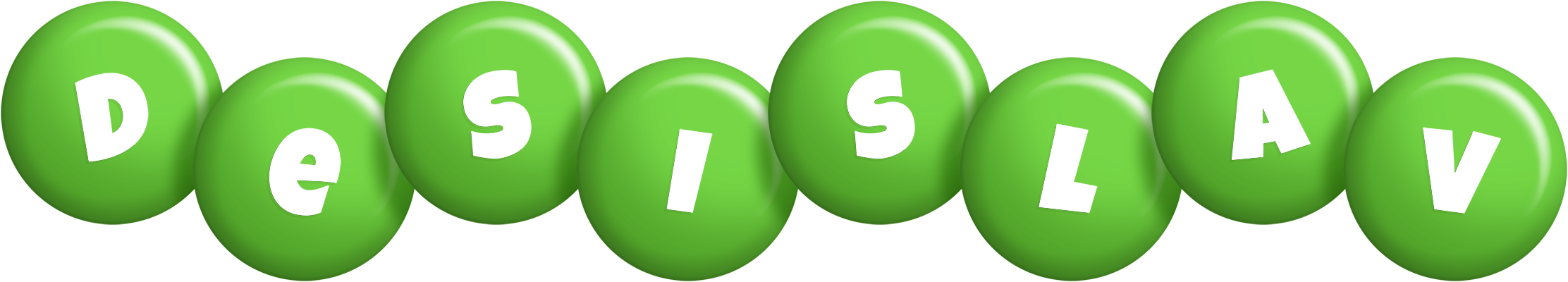 Desislav candy-green logo