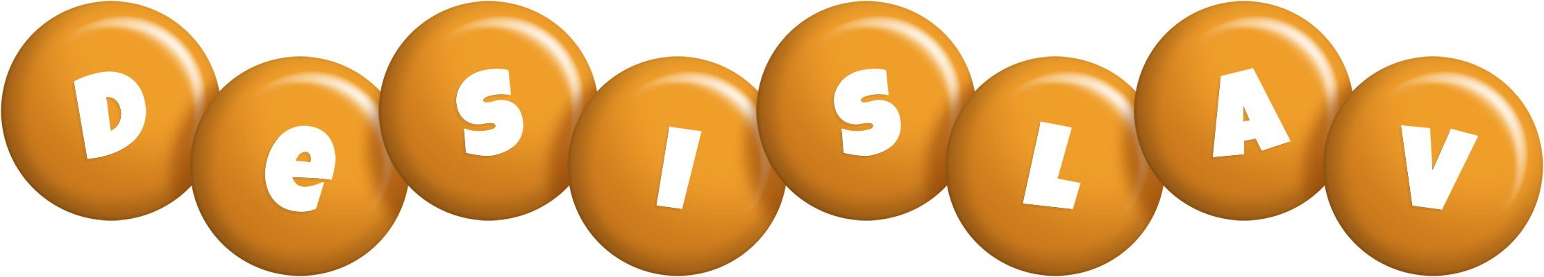 Desislav candy-orange logo